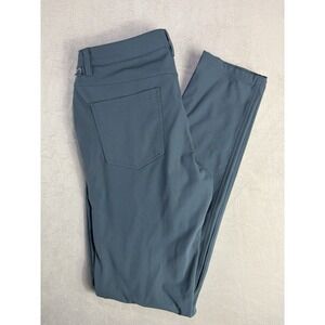 Lululemon ABC Pants Mens 33 Blue Gray Slim Fit 5 Pocket Stretch Performance